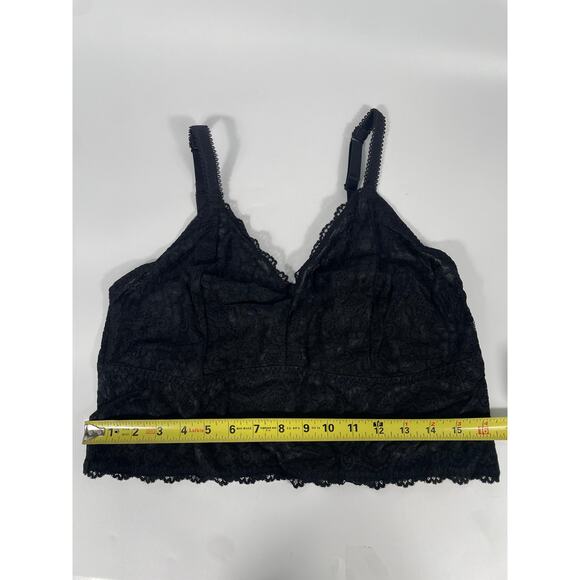 NWT Unlined Sheer Lace Crop Bralette Dark Romantic Whimsigoth Stretch Plus 2X - Picture 10 of 13
